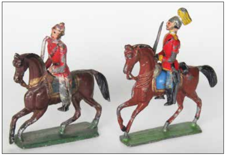 Figure 5: Comparison of the Mcloughlin “horseman” with an example of contemporary
German production on the right.