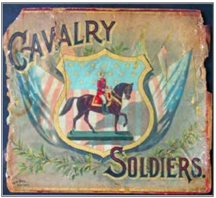 Figure 6: Spectacular box art from a McLoughlin
Brothers Cavalry set.