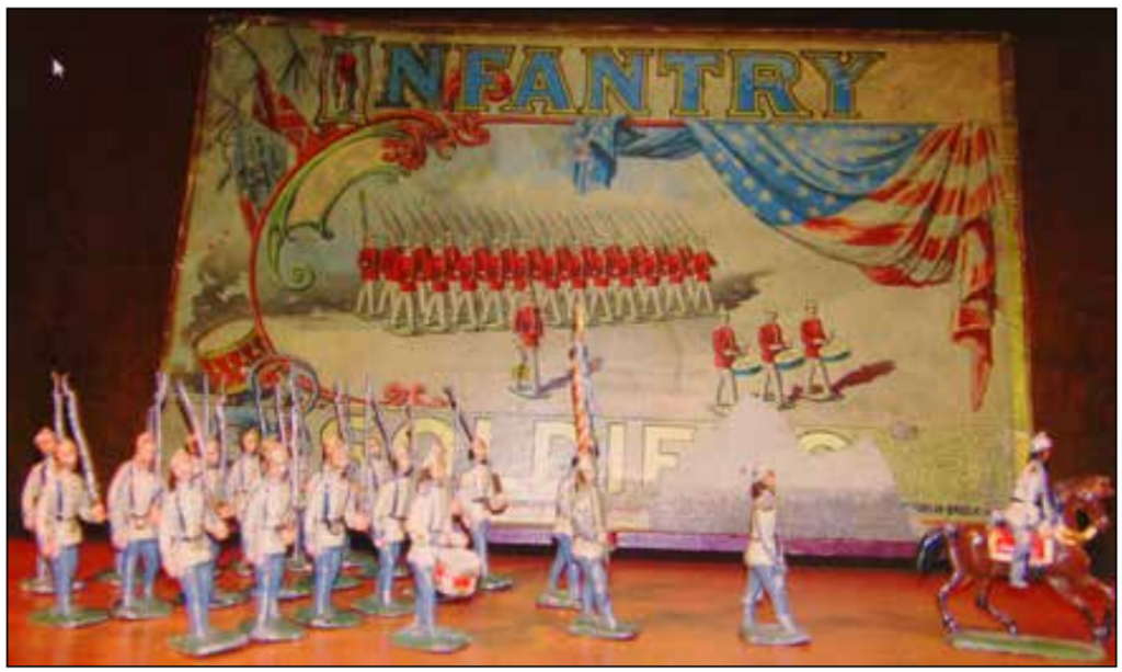 Figure 7: Box art from a McLoughlin Brothers infantry set
along with the set contents.