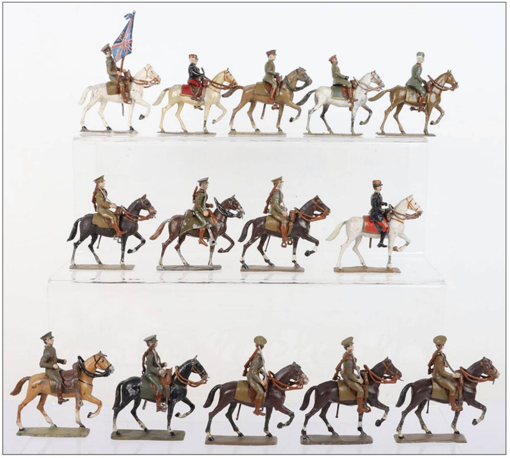 Lucotte 54mm scale WW I personalities, including King George V, King Peter of Serbia and General
Joffre in the top row