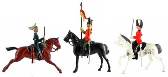 three british calvary soldiers