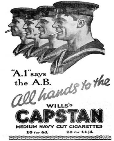 Advertisement for Capstan Cigarettes