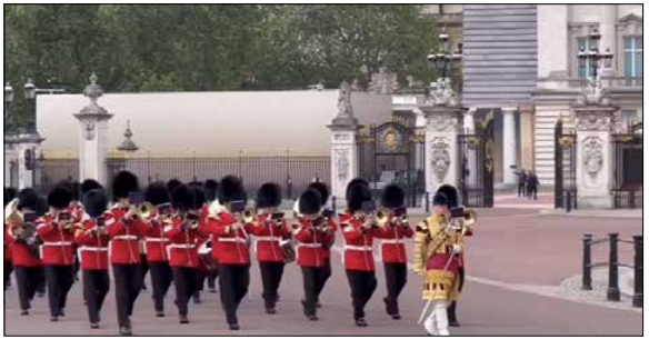 Guards Band - Note the Drum Major in State Dress