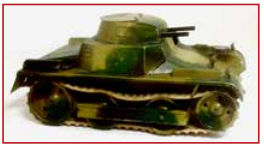 RARE Lehmann Tank With Panzer Driver 