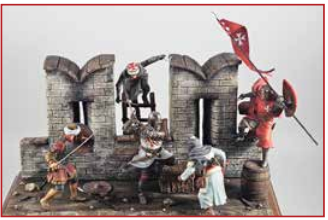 Templar Knights versus Saracen Warriors Diorama 