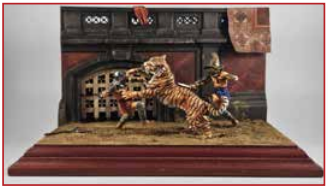  Gladiators versus Tiger Diorama