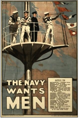 Navy promotional poster