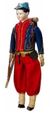 Zouave soldier doll