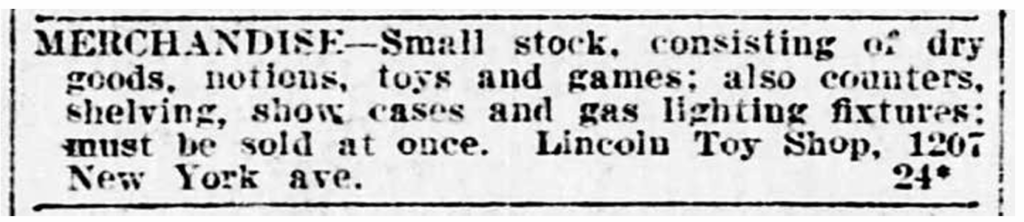 auction listing in newspaper