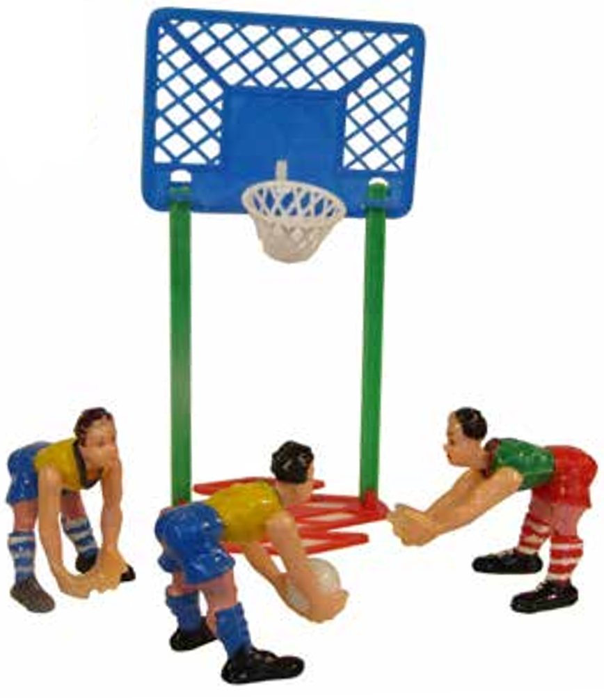 A plastic basketball game