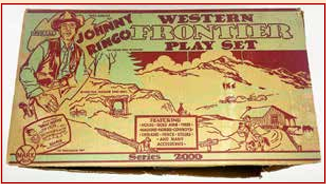 Marx Toys Rare Johnny Ringo Western Frontier Play
