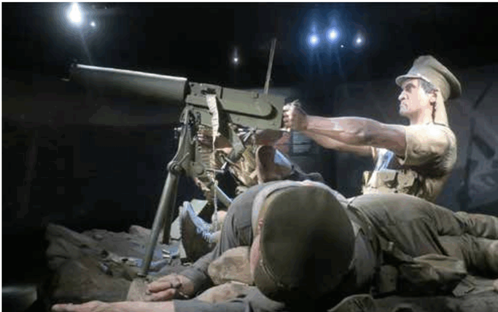 machine gunners diorama