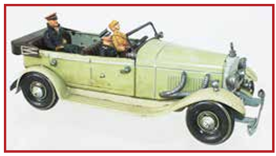 Tipp Co Tan Mercedes Open Sedan with Hitler