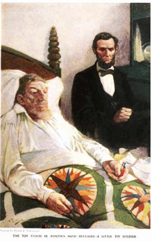 Oil on canvas painting by Schoonover which accompanied Margarita Spalding