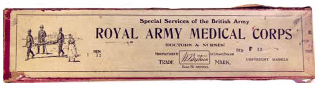 Original box for set #320, RAMC Doctors and Nurses.