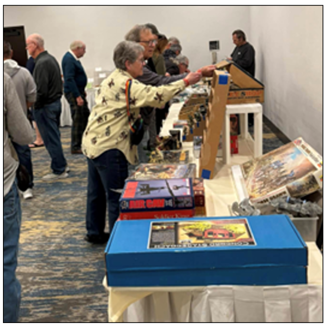 People at west coast toy soldier show