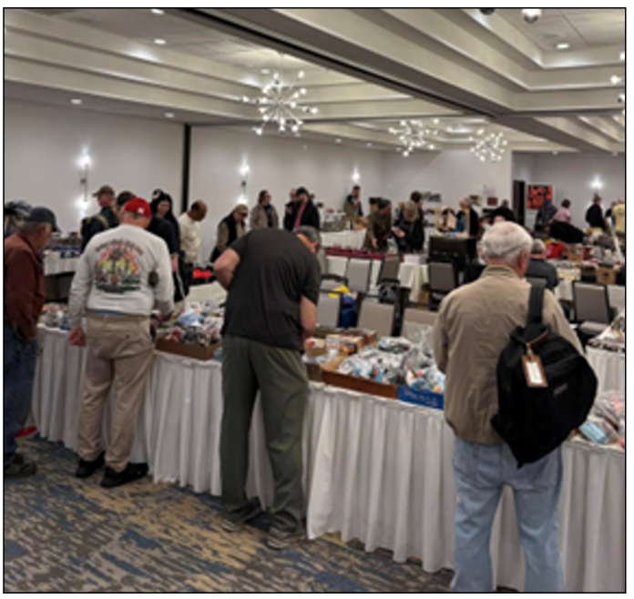 People at west coast toy soldier show