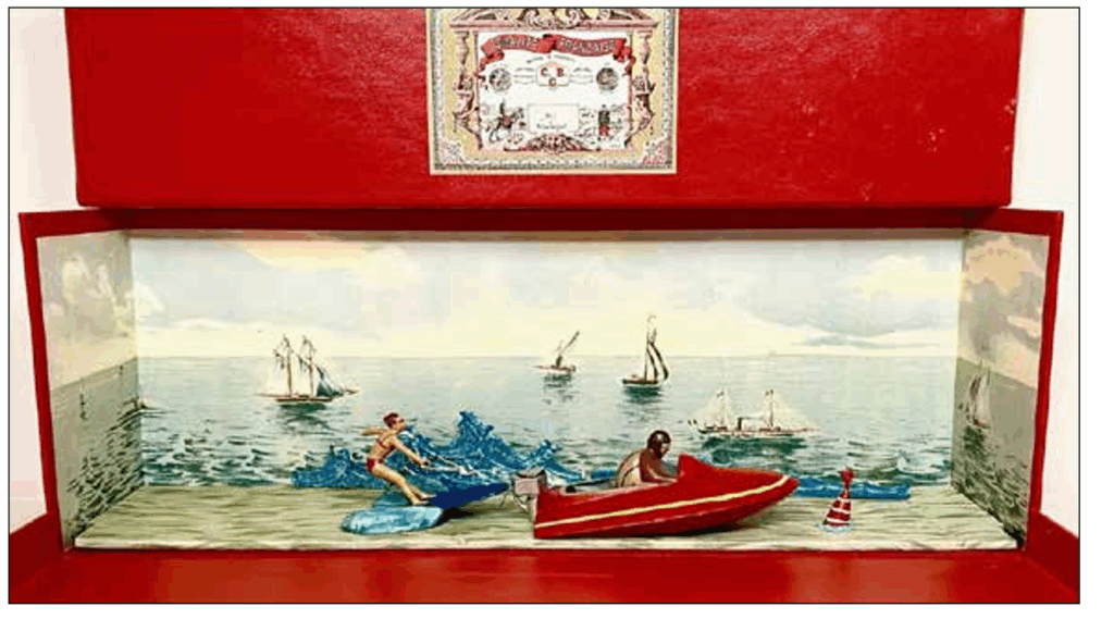 Water skiing diorama
