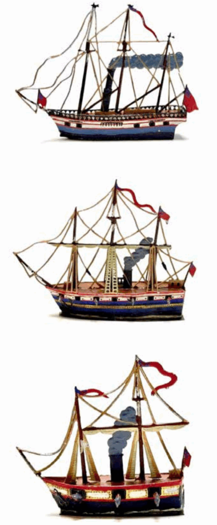 The three British warships - details