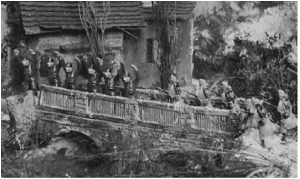 Germans surrender to the charging XR French Poilus.