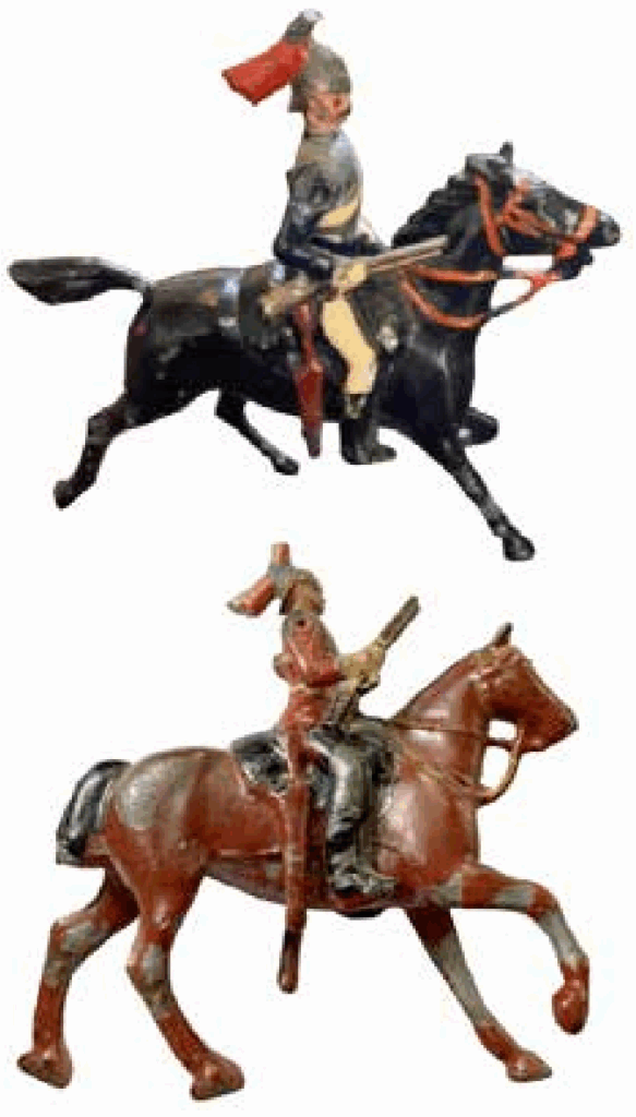 soldiers on a horse