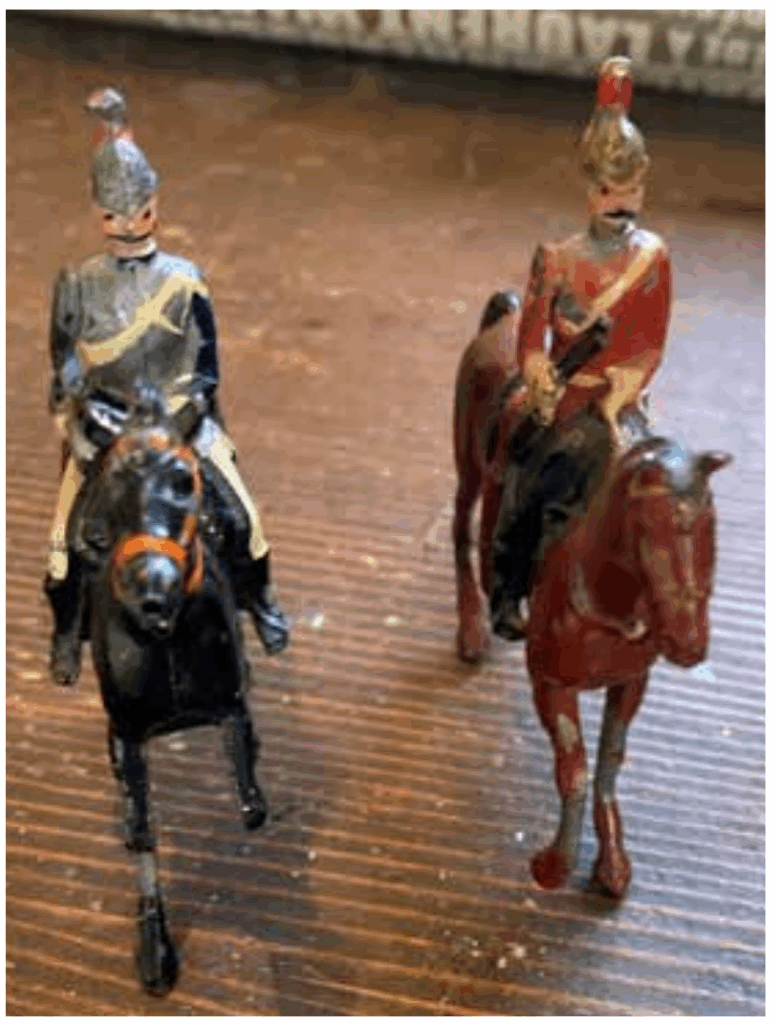 soldiers on a horse