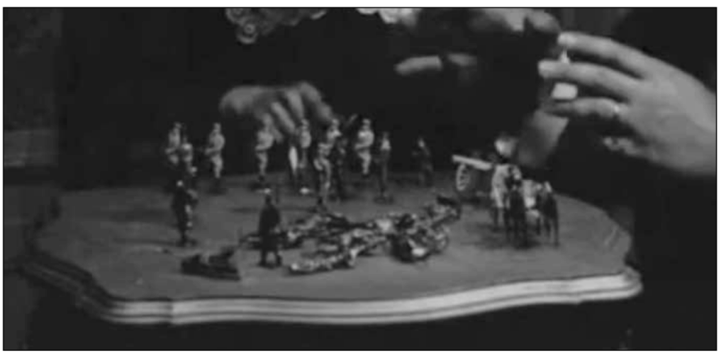 close up of toy soldiers