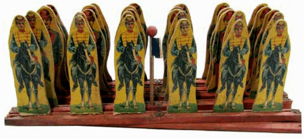 Example of Set 73 ½ “U.S. Regulars” scissor set partially open form